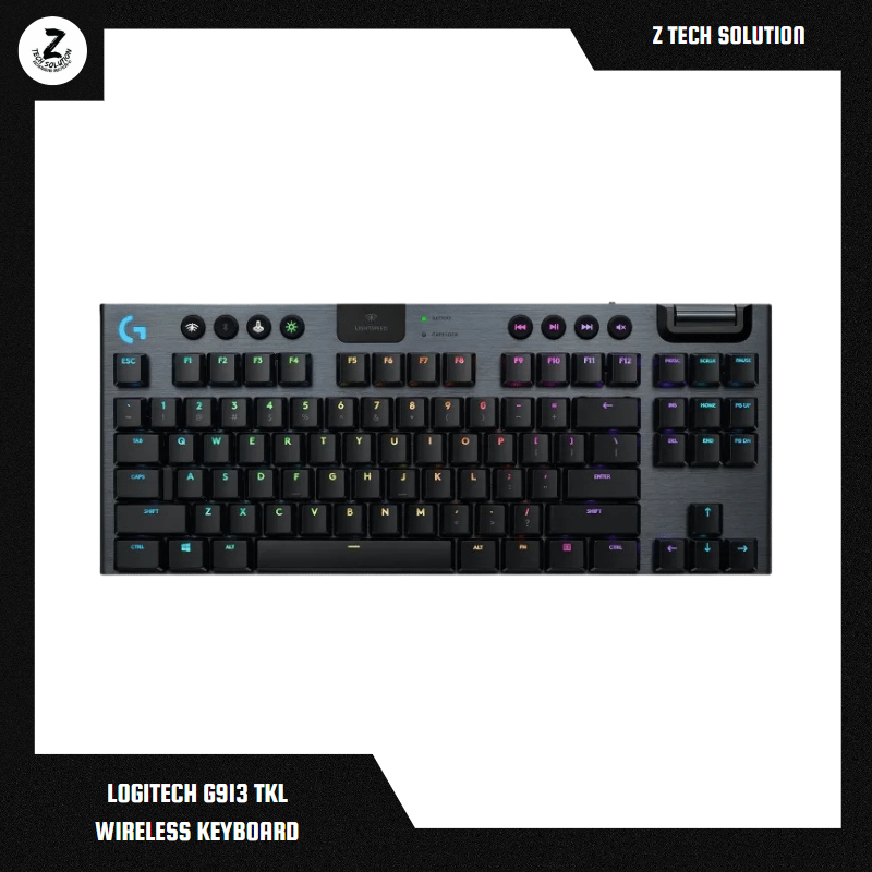 キーボード G913 TKL LIGHTSPEED WIRELESS CLICKY ロジクールG913 TKLテンキーレスLIGHTSPEEDワイヤレスRGBキーボード